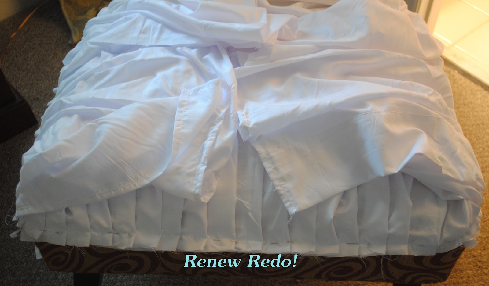 ReNew ReDo! Cute Ruffled Chair Slipcover How To