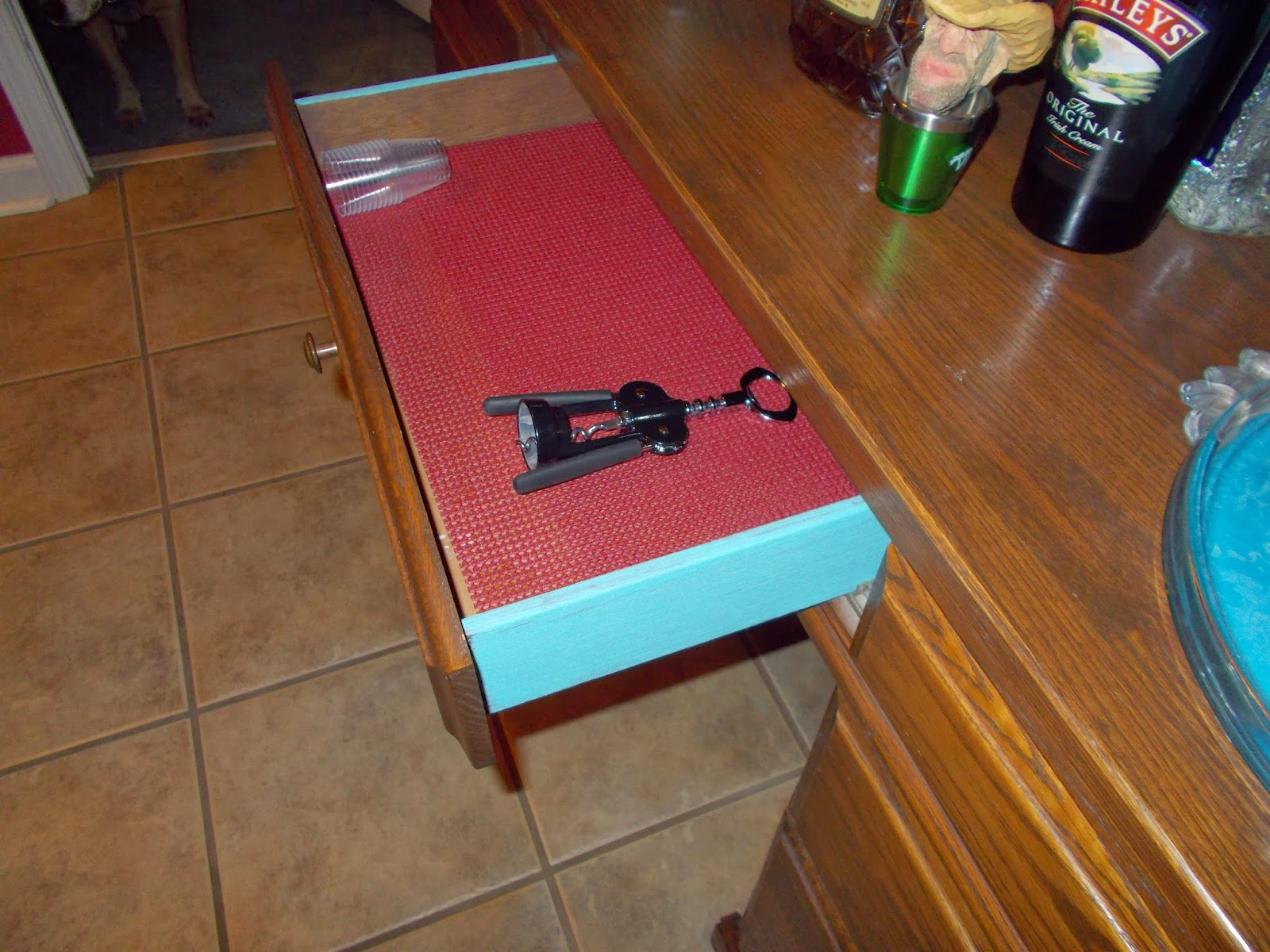 Simple, But Fabulous Converting a Roll Top Desk....into a Bar......