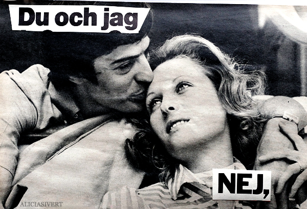 Alla hjärtans dag-kort av Alicia Sivertsson, 2015 aliciasivert, alicia sivert, alicia sivertsson, allahjärtansdag, allahjärtansdagkort, alla hjärtans dag, alla hjärtans dag-kort, collage, satir, kollage, humor, du och jag nej