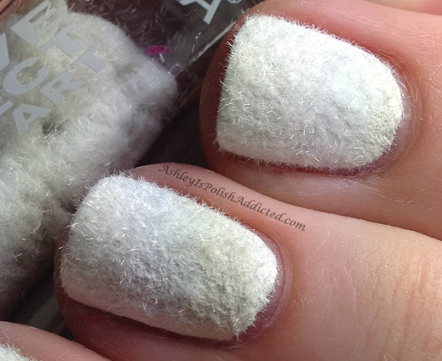 Ashley is PolishAddicted Layla Velvet Effect Nail Art Lunar Surface