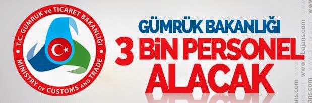 gümrük ve ticaret bakanlığı sınırlarda personel alımı