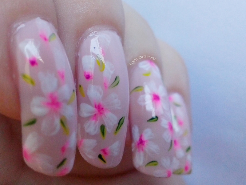 Floral Flowers Acrylic Nails Nail Art Nails Designs Simple Acrylic