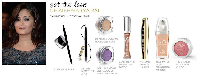 loreal 2012 Aishwarya Rai Cannes L'oreal