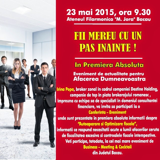 Inima Bacăului Eveniment Conferinta De Business In Bacau