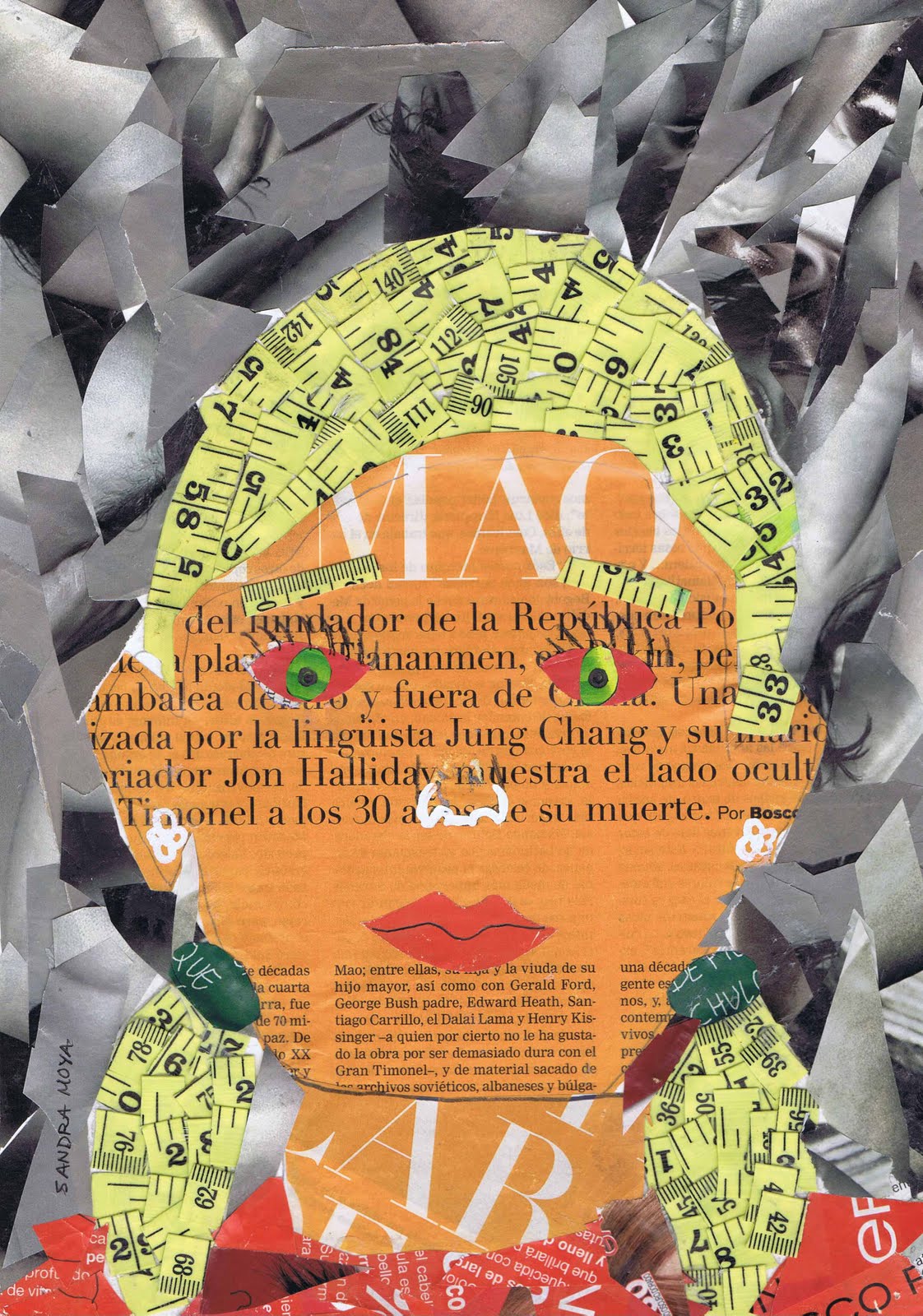 A B C D VISUAL: Retratos-collage 1ºESO