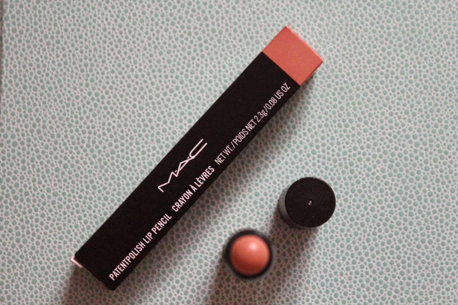 mac patent polish lip pencil in innocent