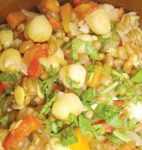 Garbanzos fritos con verduras El Chef dice