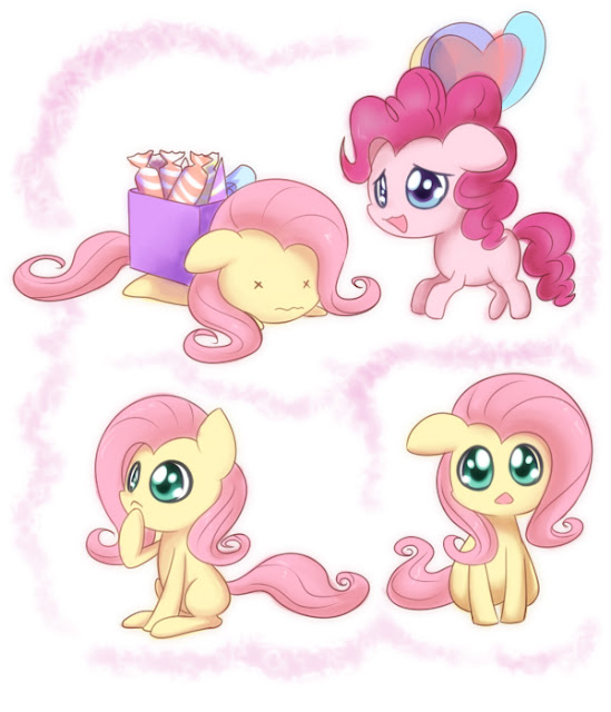 My Little Pony: Friendship Is Magic - Page 2 188765+-+artist+solar-slash+chibi+fluttershy+pinkie_pie