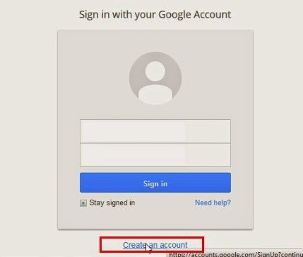 Create an Account Create an Account