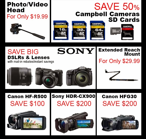 Preview of the Black Friday Cyber Monday Sales Campbell Cameras