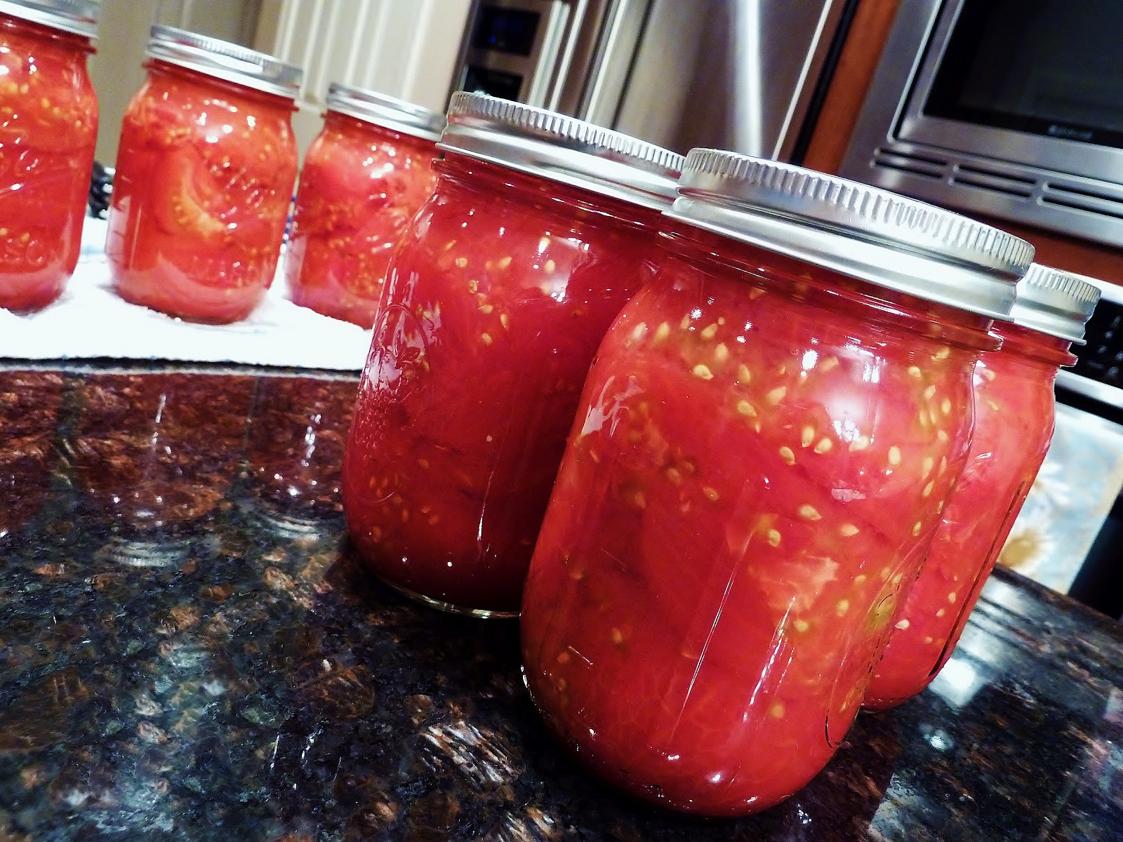 Christine's Kitchen Chronicles Canning Whole Peeled Tomatoes