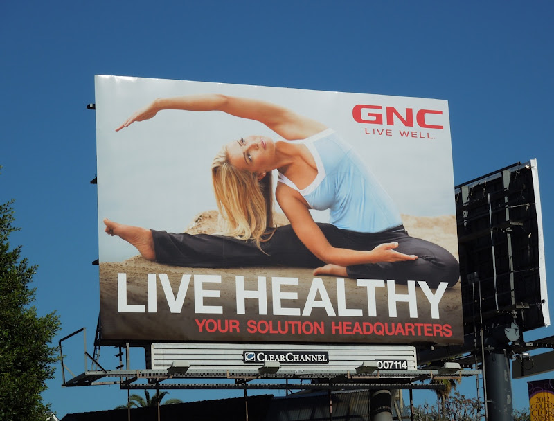 GNC Healthy stretching billboard