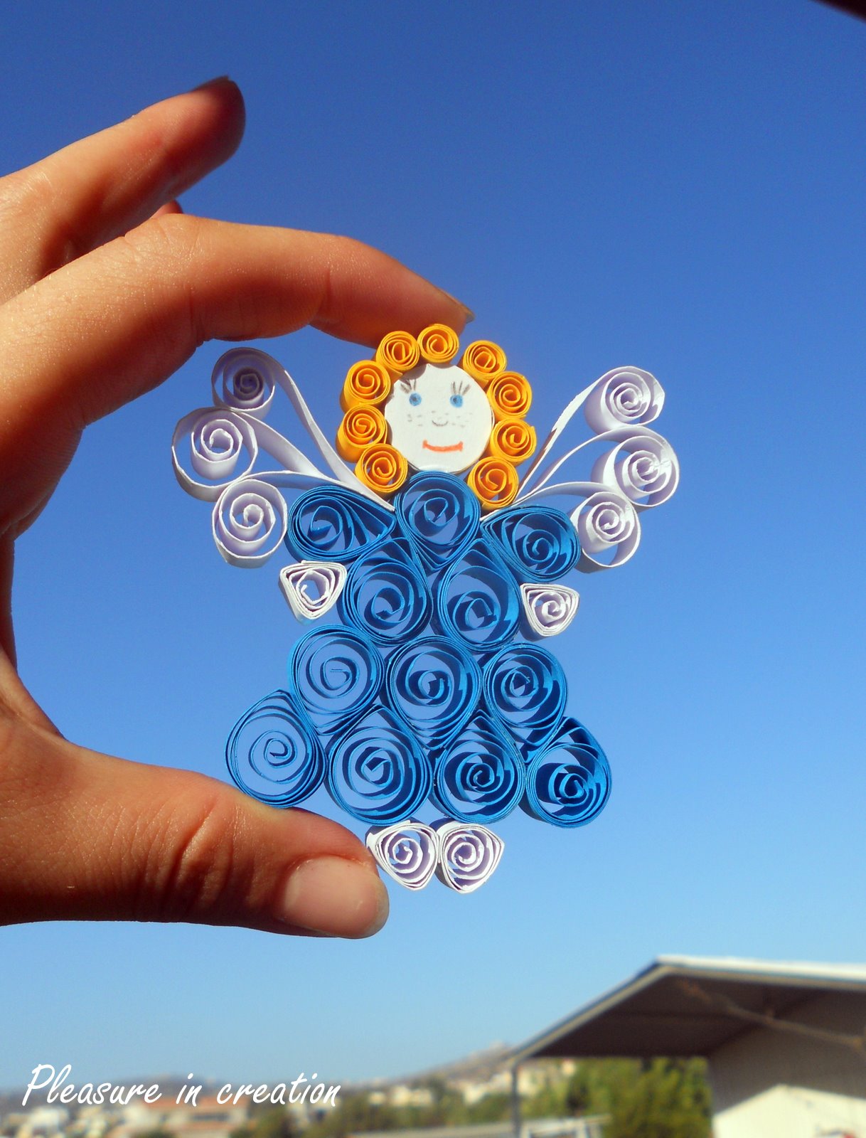 Pleasure in creation Quilled angel