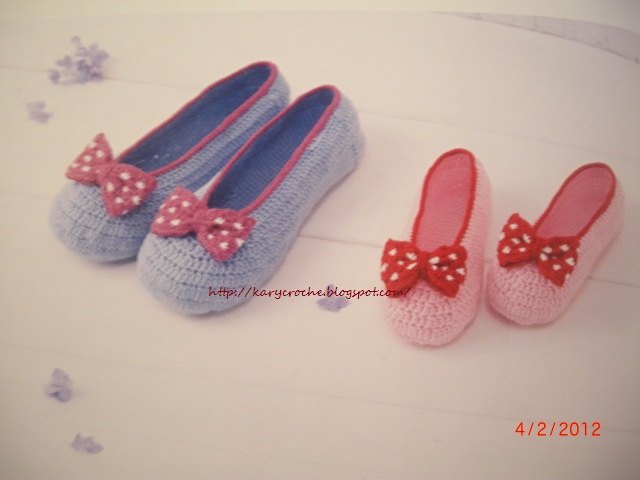 sapatilha croche infantil