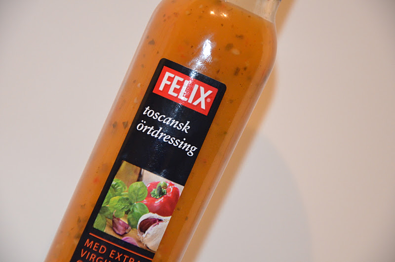 Gott Och Blandat Kycklingsallad med ny dressing