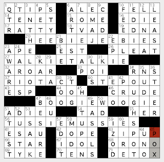 Theme: Um … rhyming things? — Yeah, rhyming things.