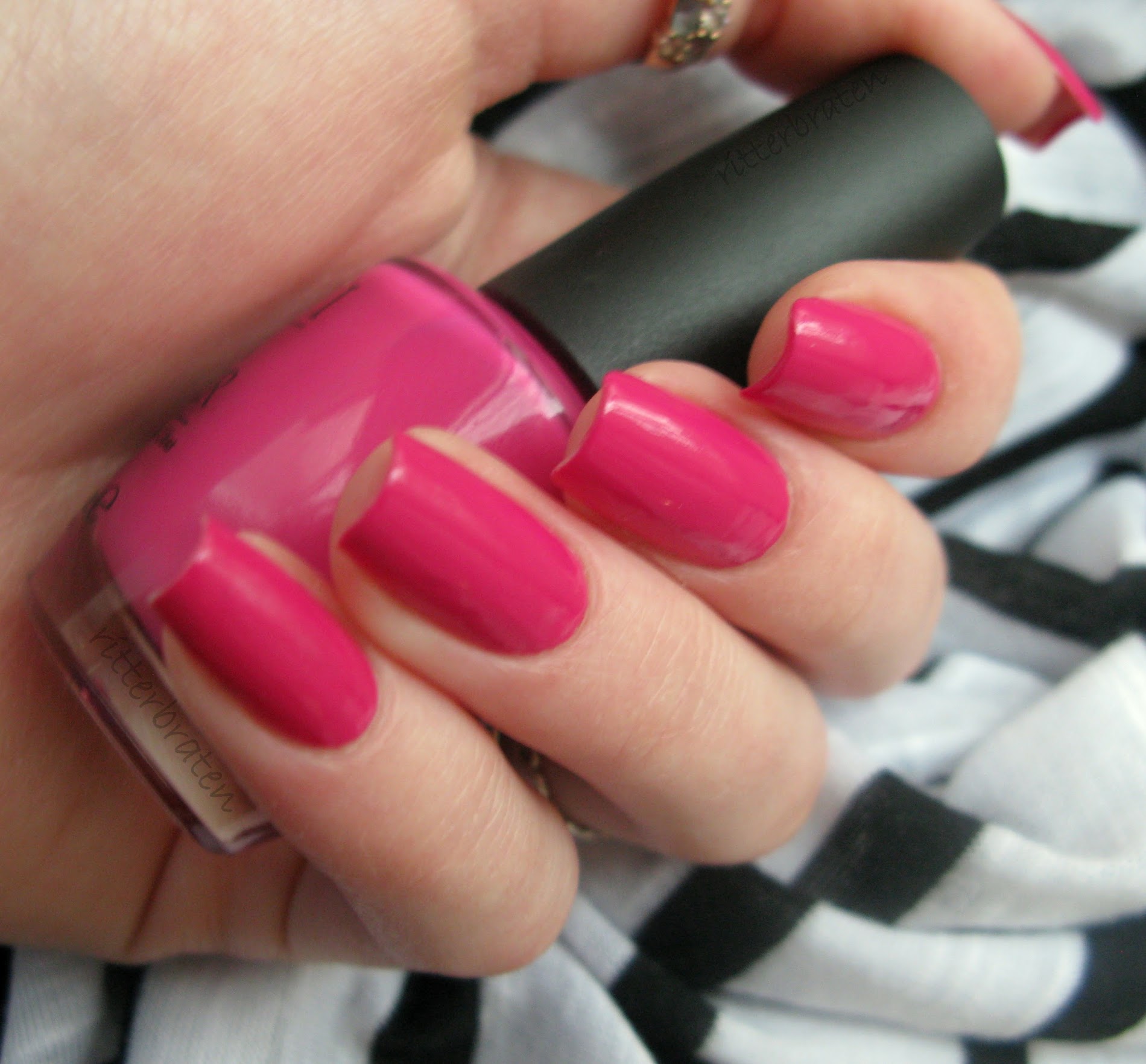 OPI Pink Flamenco nail polish swatch