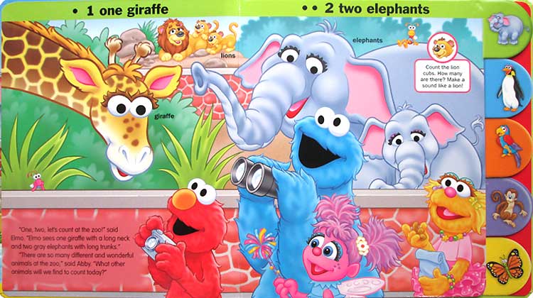 planet bayi sesame elmo one two zoo tabbed board book a book about counting 179k planet bayi sesame elmo one two zoo tabbed board book a book about counting 179k