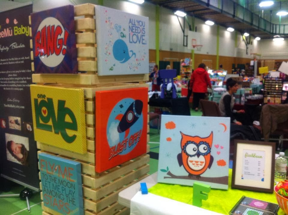 Handmade Beautiful My craft fair backdrop tutorial.