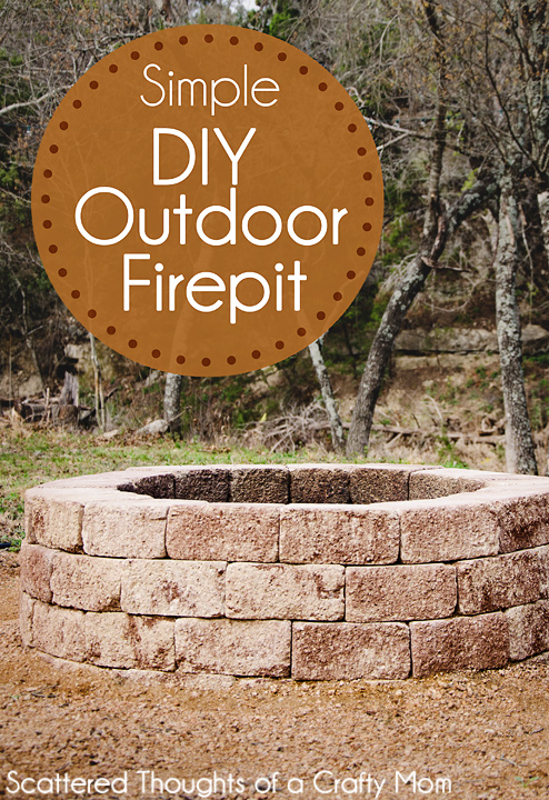 How to Make a Simple Outdoor Fire Pit #outdoorprojects #firepit How to Make a Simple Outdoor Fire Pit #outdoorprojects #firepit