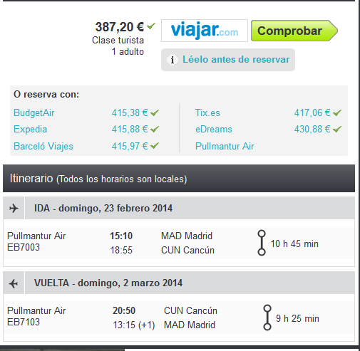 Cancun Air Pullmantur