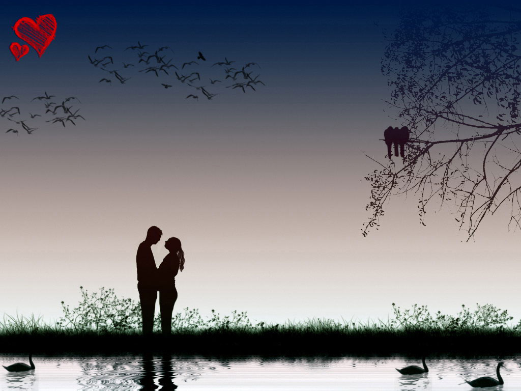 Valentine s Day Wallpaper - Graphista: couple in Love