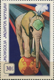 монгольские марки цирк