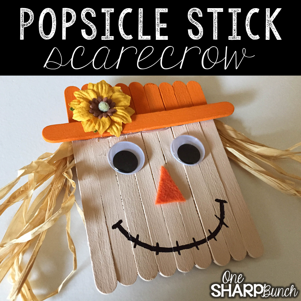 Popsicle Stick Scarecrow Craft for Kids