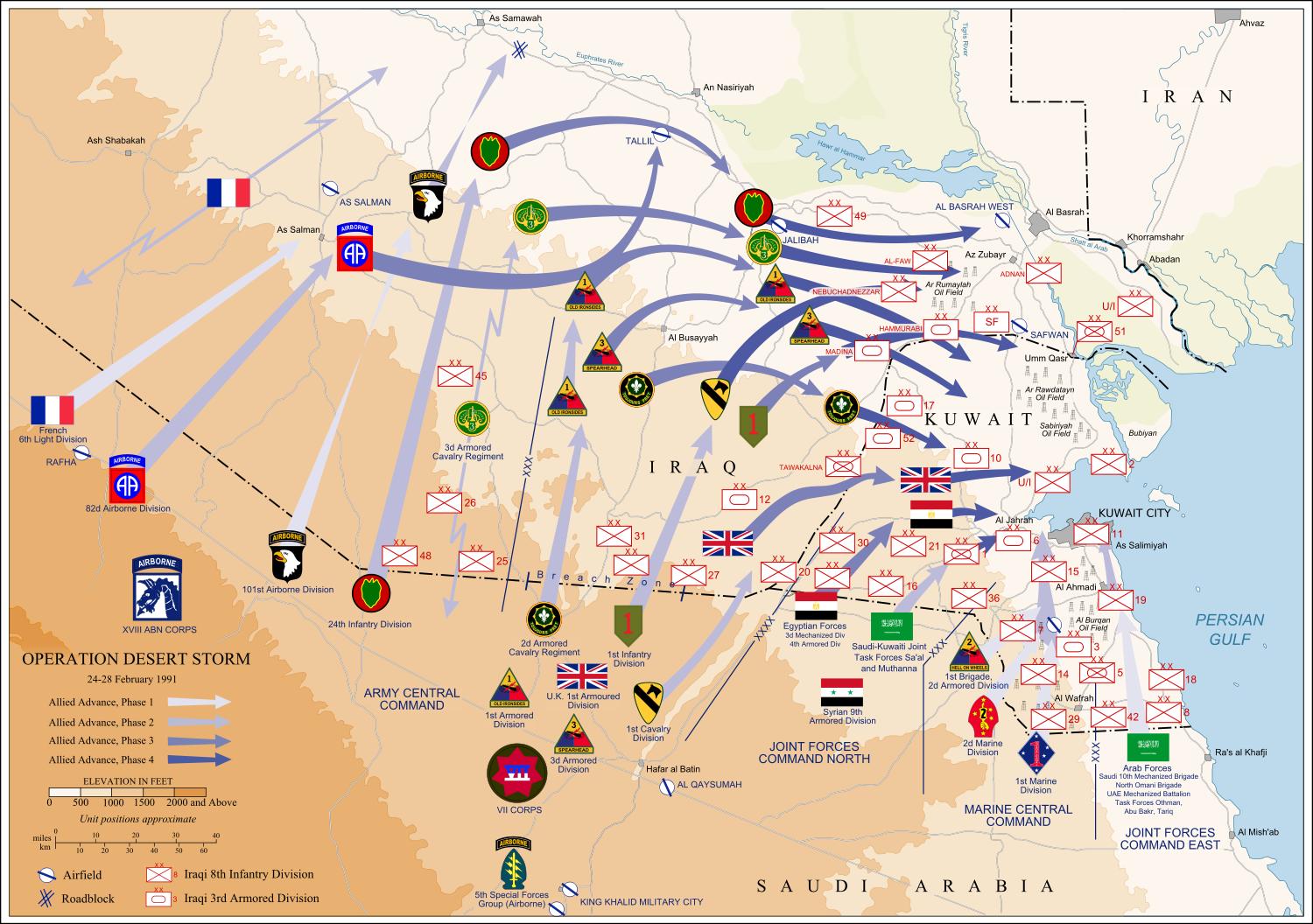 fascinating a summary of the operation desert storm ground offensive february 24 28 1991 by phase of invasion expand for best view fascinating a summary of the operation desert storm ground offensive february 24 28 1991 by phase of invasion expand for best view