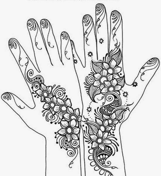 Mehndi Design Line Art : Henna designs tattoo hair dye for