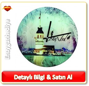Kız Kulesi Cam Duvar Saati İlginç duvar Saatleri