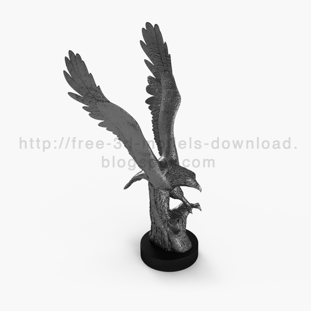 eagle, орел, 3d модель, 3d model, white diva, скульптура, скачать бесплатно, free download, decoration, sculpture