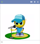 Baseball player smiley