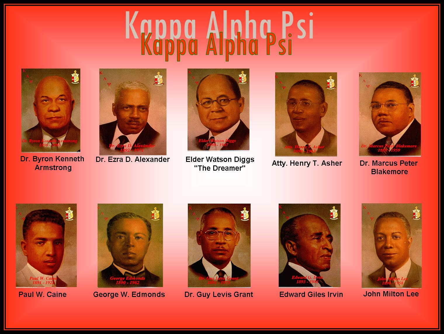 kappa alpha psi founders pictures