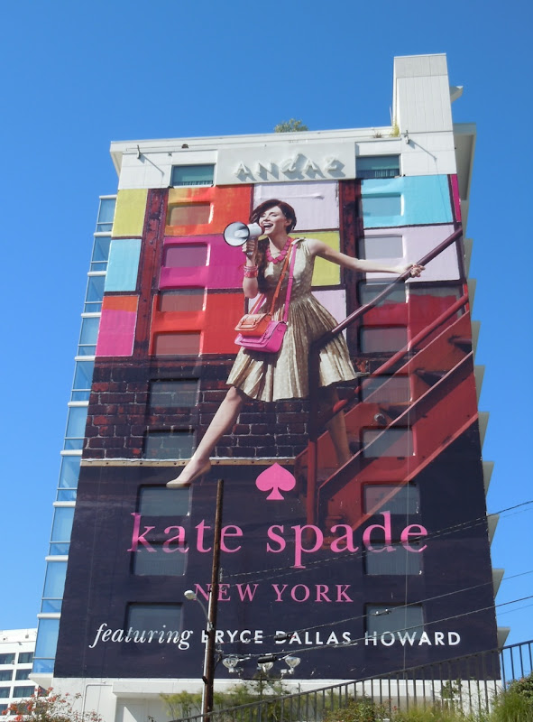 Kate Spade Bryce Dallas Howard billboard