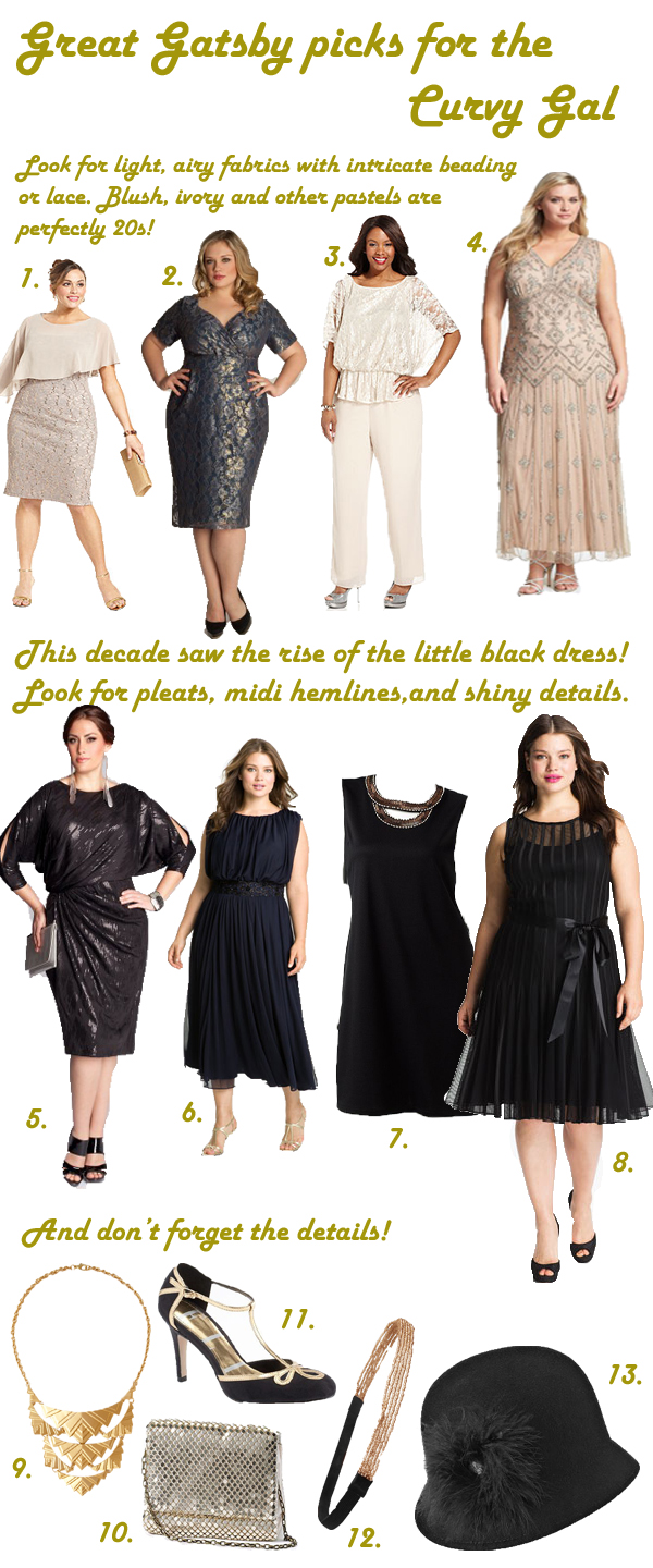 Great Gatsby Picks for the Curvy Girl