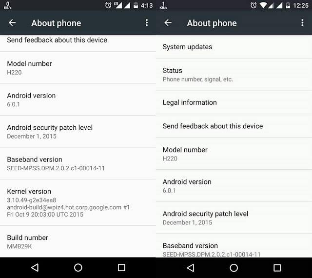 Android One Getting 6.0.1 Marshmallow Screenshots Android One Getting 6.0.1 Marshmallow Screenshots