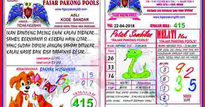 Togel Indonesian Pools Ramalan Bocoran Syair Kode Fajar Pakong Pools 23 April 2018