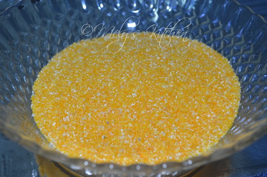 Mely's kitchen Yellow Corn Rice and its Calories