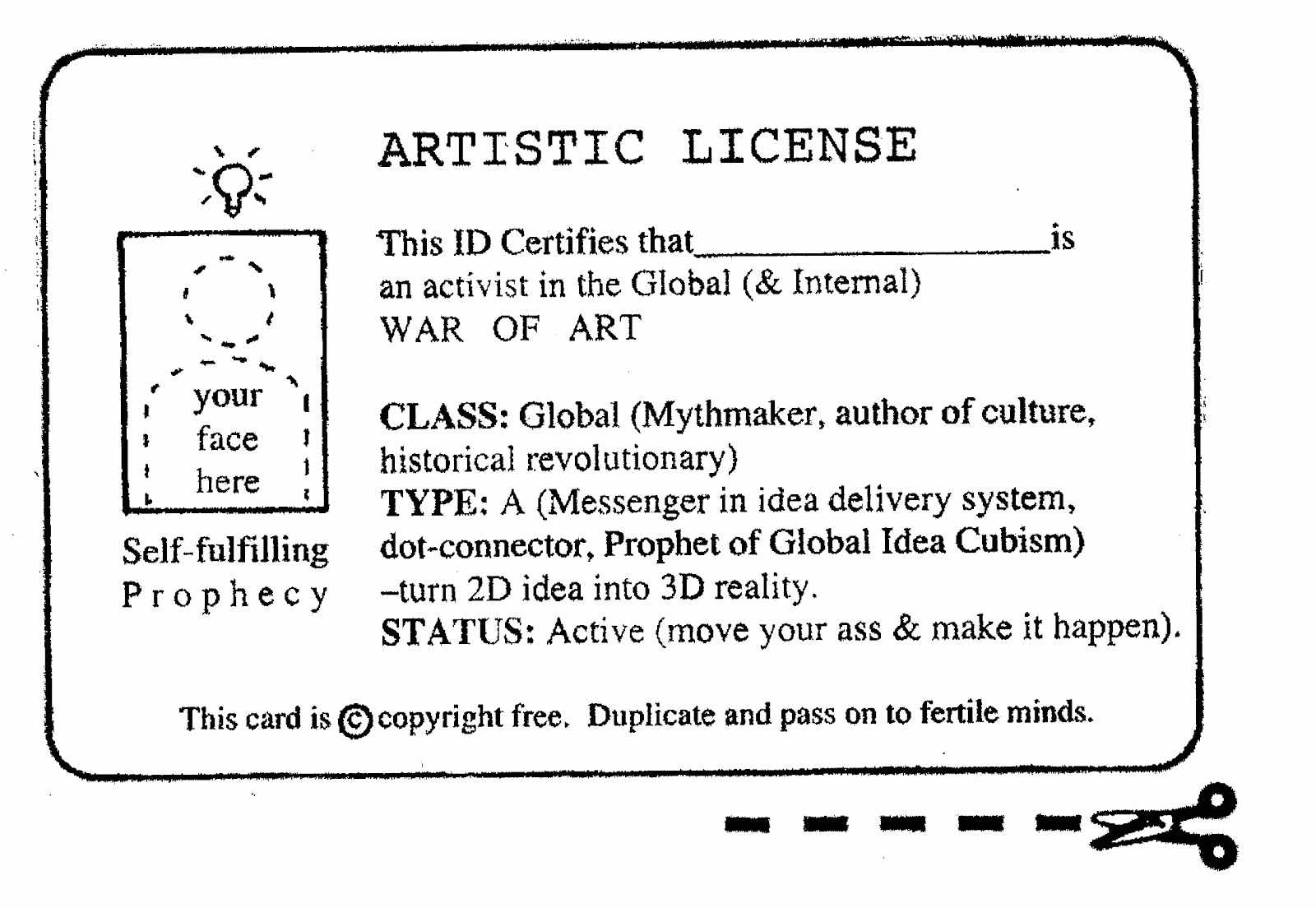 Here is your artistic license. pics