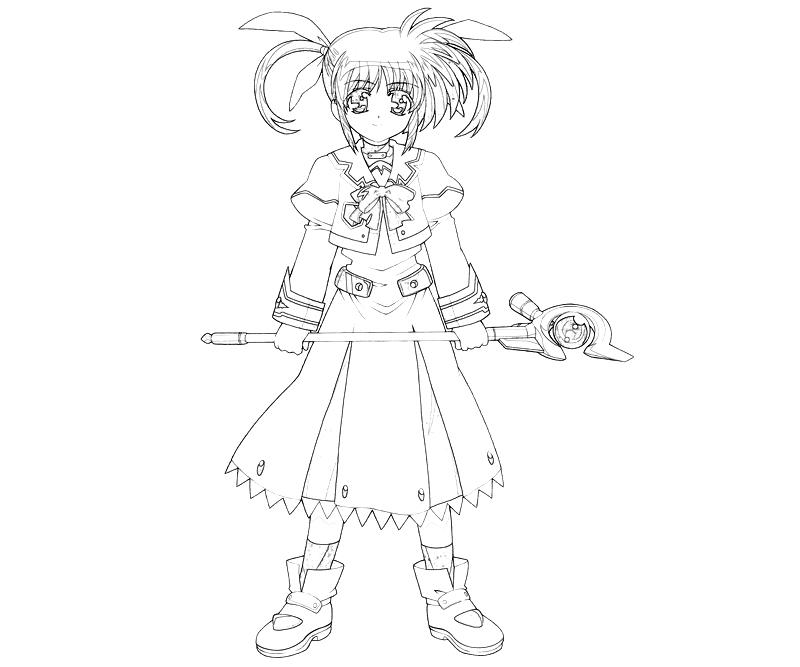 Printable Nanoha Takamichi Character Coloring Pages printable-nanoha-takamichi-character-coloring-pages