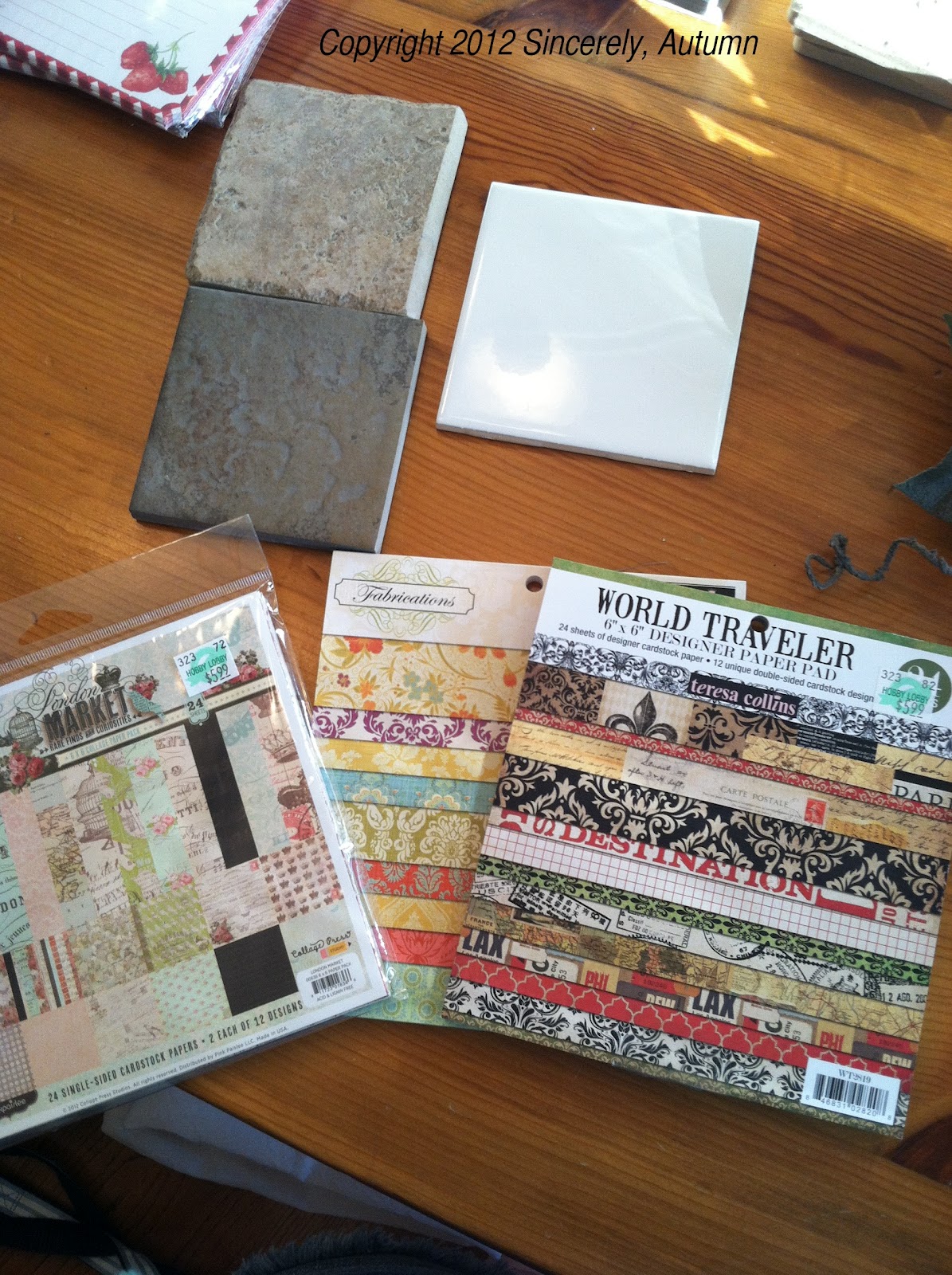 Sincerely, Autumn DIY Decoupage Recipe Box