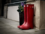 Hunter Wellington Boots Red Origianl