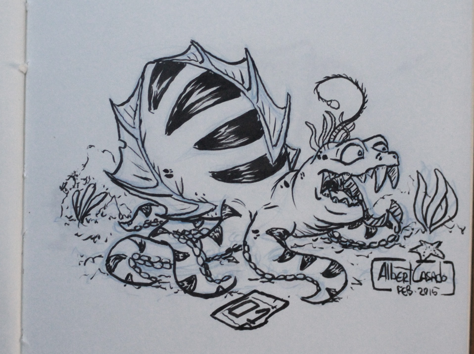 01- Sea Creature (100CreatureDrawings) - Albert Casado 01- Sea Creature (100CreatureDrawings) - Albert Casado