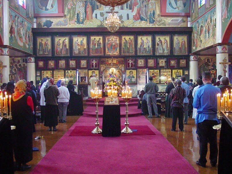 Interior de uma igreja oriental