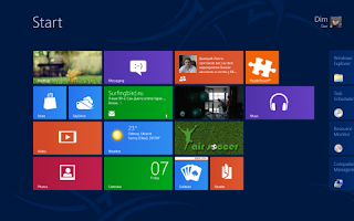 Windows 8-ի «տաք» կոճակների ցանկը