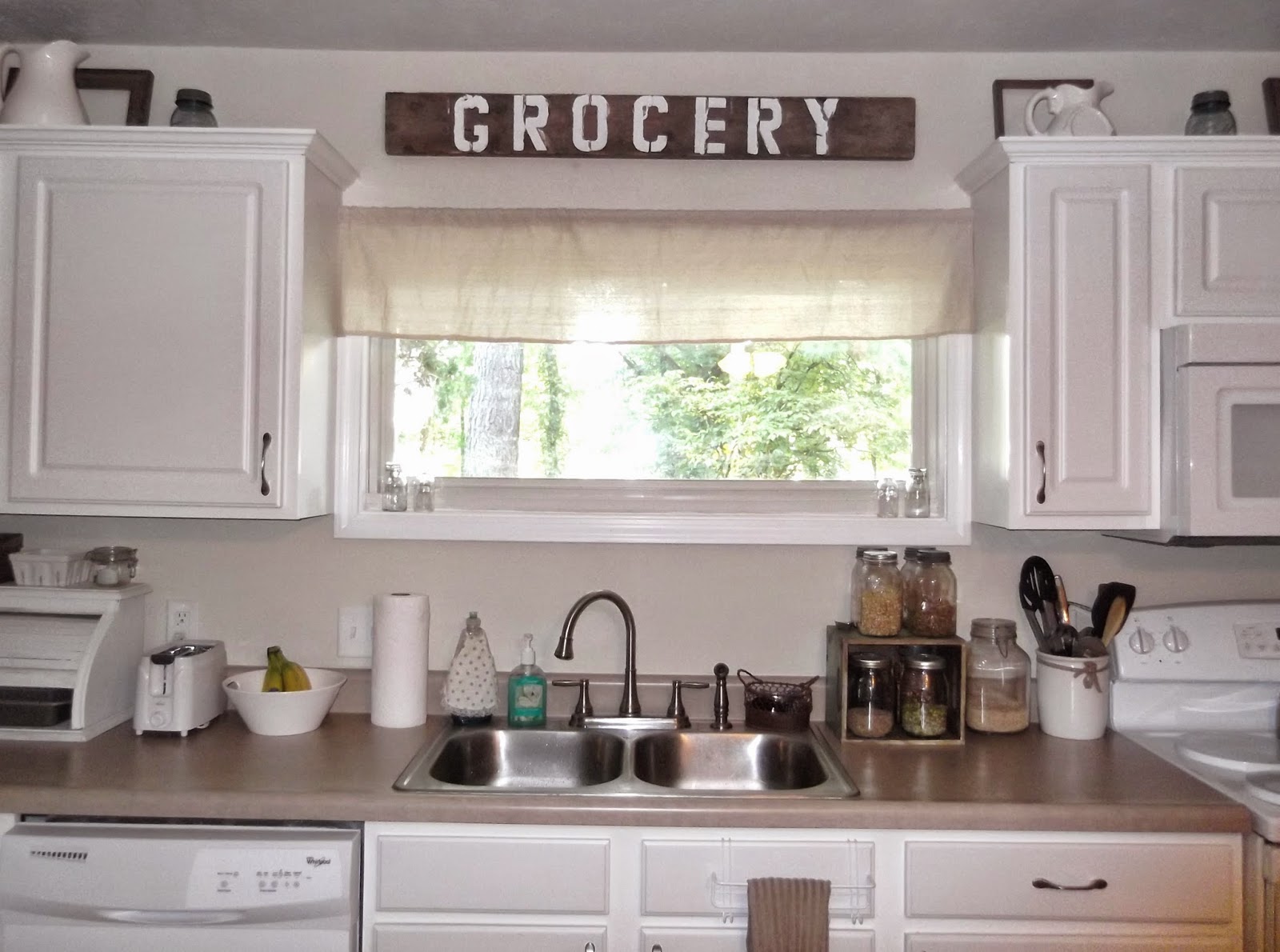 I Found An Over The Cabinet Towel Bar That Works Great For Those Faux Drawers By The Kitchen Sink I Can T Remember Where I Got This One But Have Seen Them I Found An Over The Cabinet Towel Bar That Works Great For Those Faux Drawers By The Kitchen Sink I Can T Remember Where I Got This One But Have Seen Them