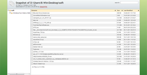 Snap2HTML snapshot