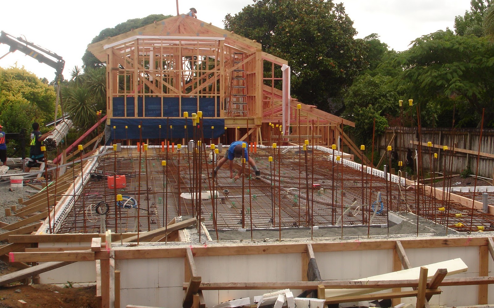 CONCRETE FLOOR SLAB SECOND POUR The New Zealand's First Passive House