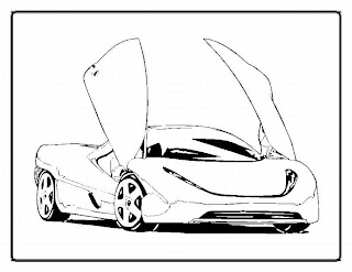 Race Car Coloring Pages